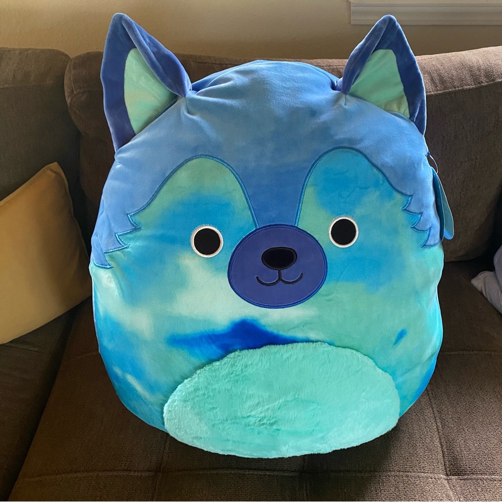 Squishmallow 20” Kippie the Blue German Shephard